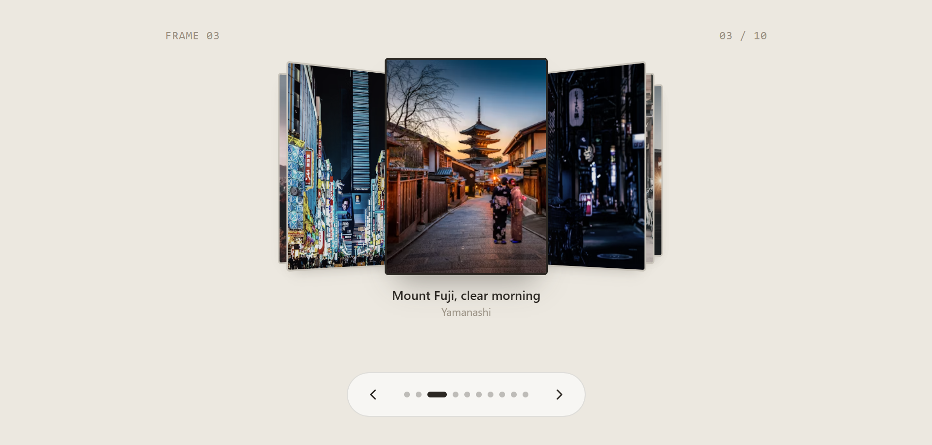 3D Image Gallery Carousel